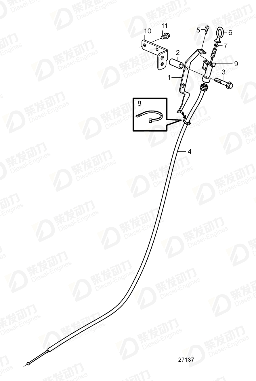 VOLVO Bracket 22275749 Drawing